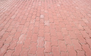 red of cement brick floor background