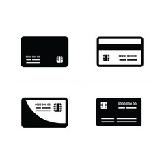 Black credit cards set