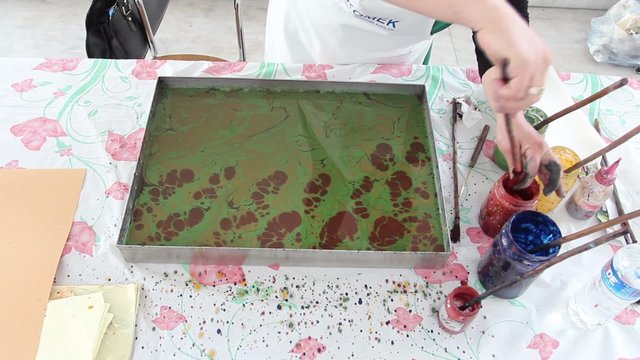 Ebru - The art of painting on the water