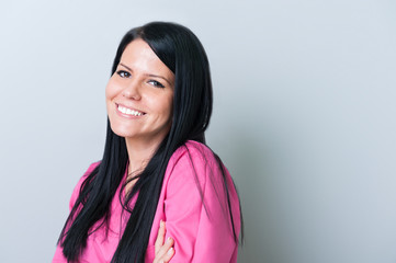Fototapeta premium Smiling dentist assistant