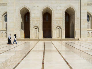 Große Sultan-Qabus-Moschee,
 eine der weltweit größten Moscheen, Muscat, Maskat, Sultanat Oman,...