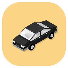 Vector illustration of an isometric car icon.
Isometric passenger road car transportation.