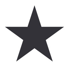 Vector star monochrome pictogram