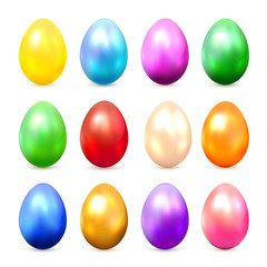 Multicolored Easter eggs