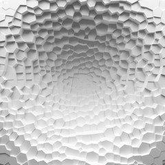 White geometric abstract polygons backdrop - 103522085