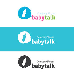 Kids logo,vector logo template