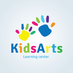 Kids logo,vector logo template