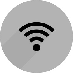 Wifi sign with shadow