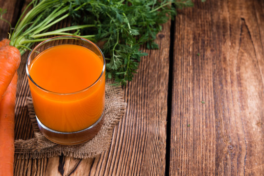 Carrot Juice (selective focus)