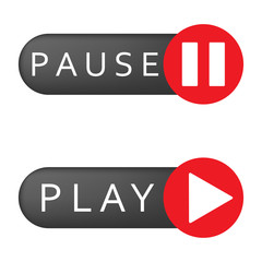 Pause and play icons 