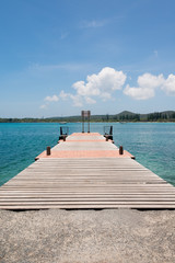 Obraz premium クト湾の桟橋