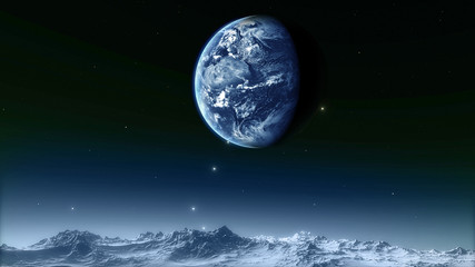 Fototapeta na wymiar Moon Elements of this image furnished by NASA