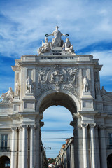 Fototapeta na wymiar Arco -Piazza del Commercio - Lisbona