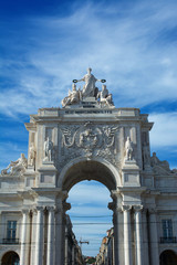 Obraz premium Arco - Piazza del Commercio - Lisbona