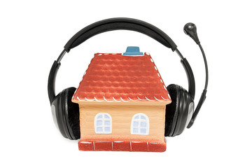 House with headphones