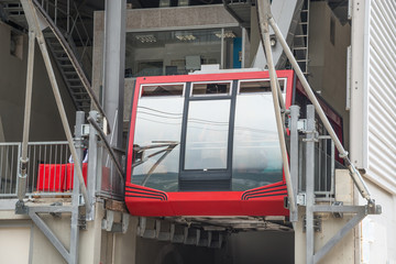funicular in the mountains