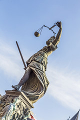 Statue of Lady Justice  in Frankfurt, Germany