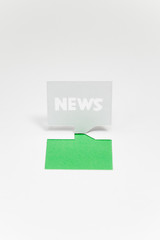 ニュース（NEWS）のイメージ（緑色・文字なし）