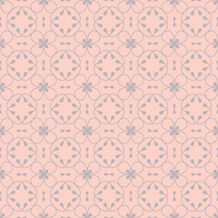 Vector floral background in trendy mono line style.