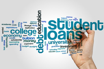 Student loans word cloud
