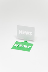 ニュース（NEWS）のイメージ（緑色・文字入り）