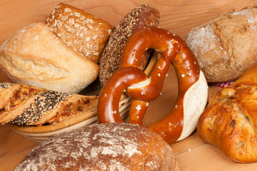 Laugenbrezel und anderes Gebäck