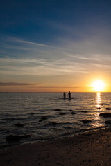 Fototapeta na wymiar Sonnenuntergang am Strand in Florida