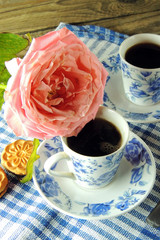Romantic Breakfast, coffee for two