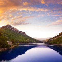 Ulldecona reservoir dam in Castellon Spain
