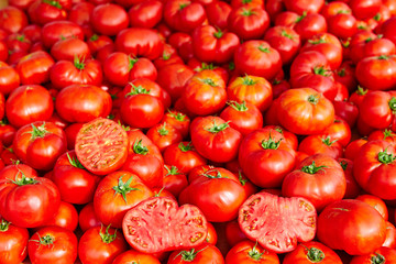 Tomatoes from Mediterranean stacked