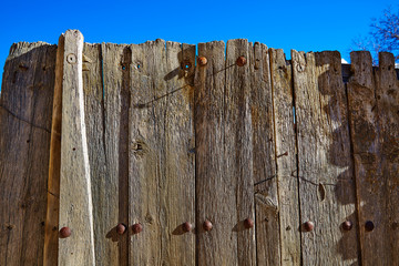 Aged wood fence in Sierra de Albarracin Teruel