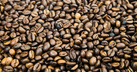 Coffee beans background