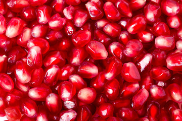 Fresh pomegranate seeds for food background