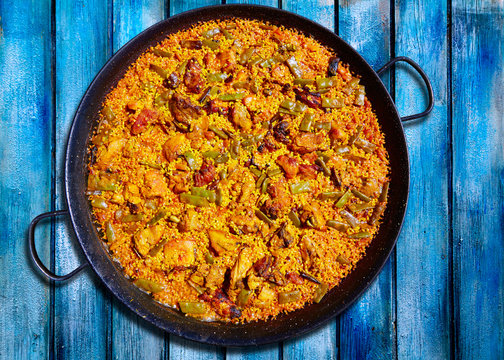 Paella from Spain rice recipe
