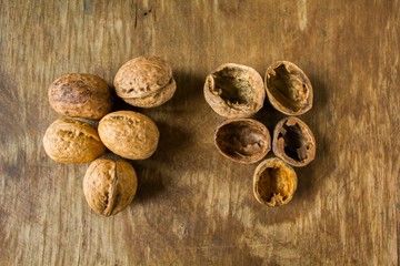 Walnuts with shell