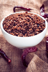 chili paste thai food ,made from grilled fish