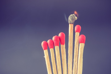 match with filter effect retro vintage style