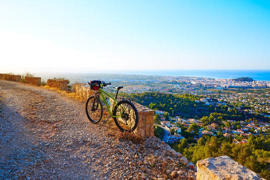 Mountain bike MTB Denia at Montgo track Spain