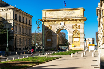 Fototapeta na wymiar Arc de Triomphe Montpellier
