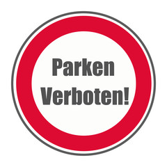 Schild Parken Verboten
