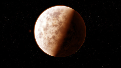 Procedural generated image of Mars