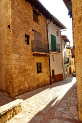 Fototapeta na wymiar Beceite village in Teruel Spain in Matarrana