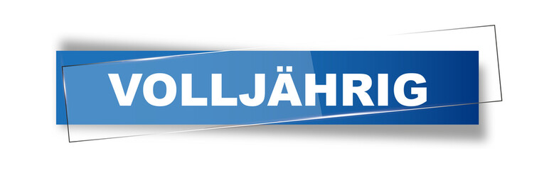 Button | Schild | Volljährig