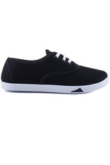 Black sneakers isolated on white