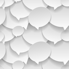 Speech bubbles. Seamless pattern.