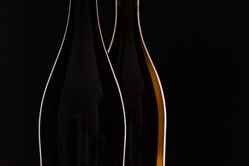 Two different bottles of wine