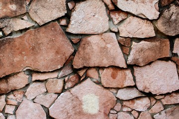 Texture of the stone wall