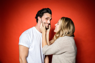 Couple together in Studio having fun