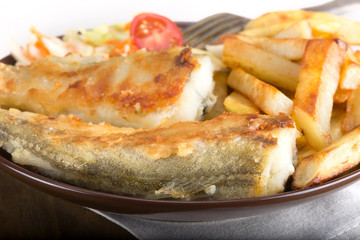 fried fish - saffron cod or navaga