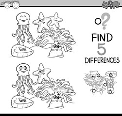 game of differences coloring book
